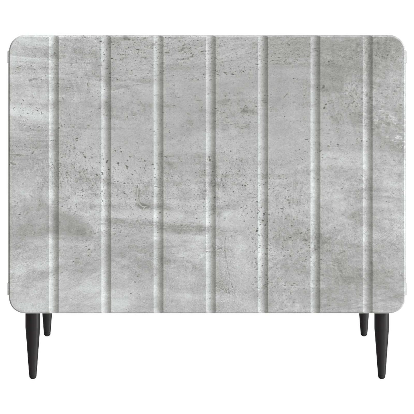 Salontafel met lade Betongrijs 49 x 50 x 42 cm Bewerkt hout