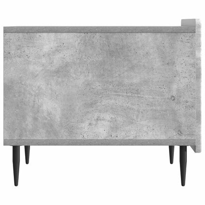 Salontafel met lade Betongrijs 49 x 50 x 42 cm Bewerkt hout