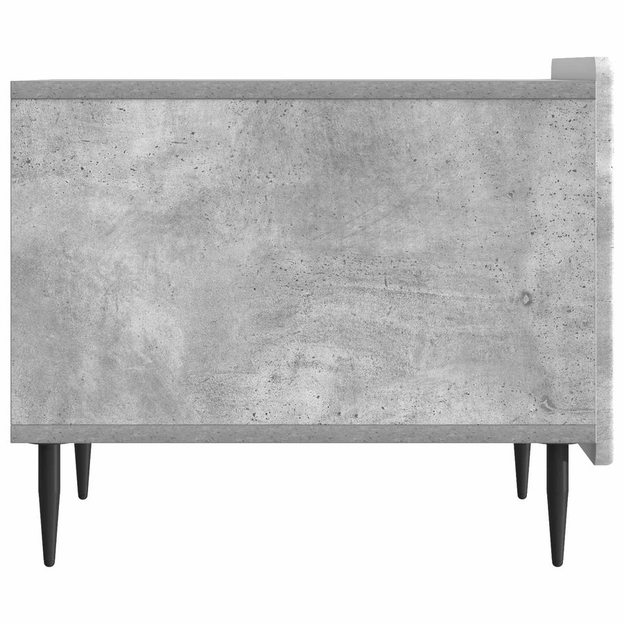 Salontafel met lade Betongrijs 49 x 50 x 42 cm Bewerkt hout
