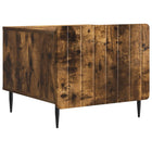 Coffee table with drawer Smoked oak 49 x 50 x 42 cm Engineered wood