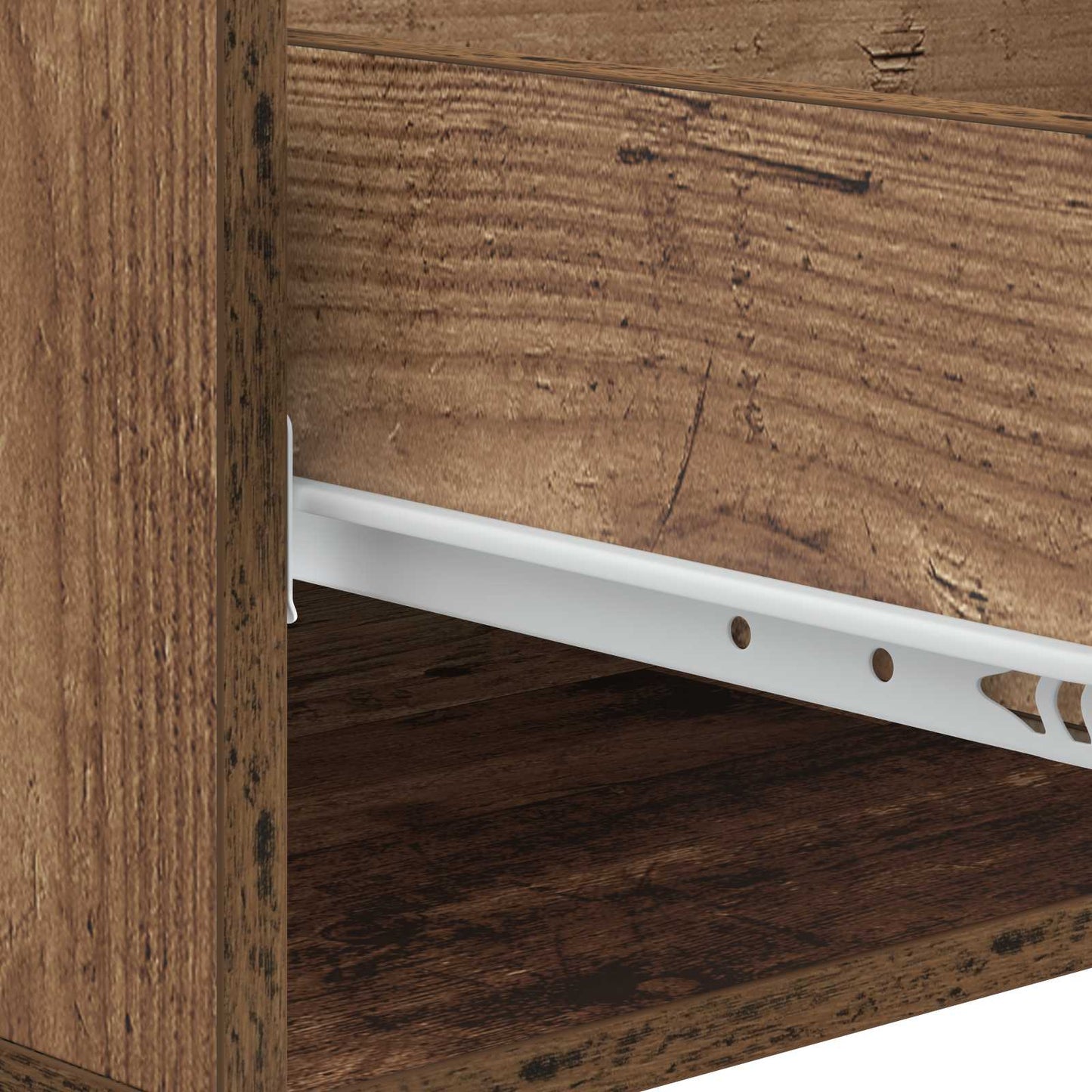 Salontafel met lade Oud hout 49 x 50 x 42 cm Bewerkt hout