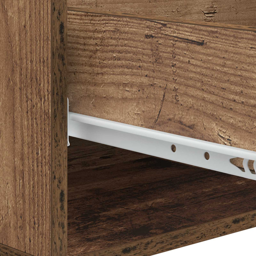 Salontafel met lade Oud hout 49 x 50 x 42 cm Bewerkt hout