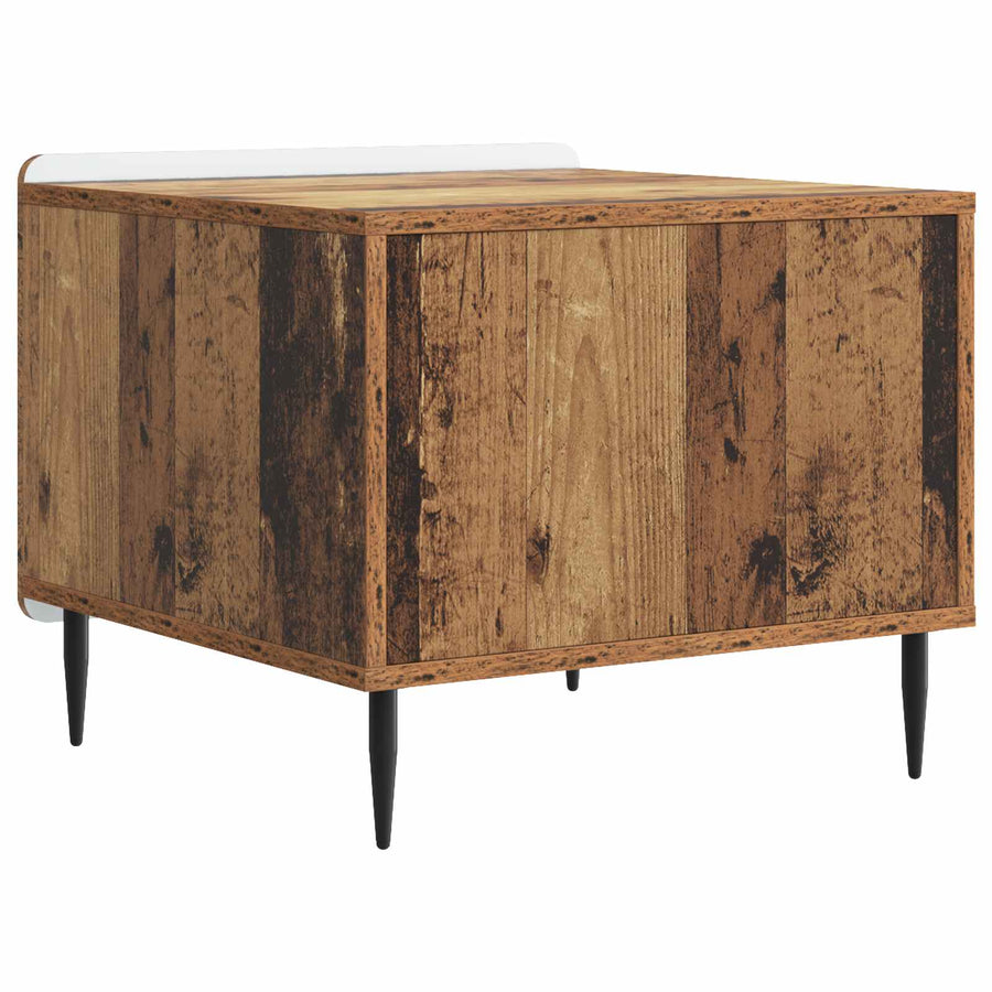 Salontafel met lade Oud hout 49 x 50 x 42 cm Bewerkt hout