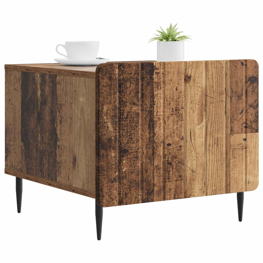 Salontafel met lade Oud hout 49 x 50 x 42 cm Bewerkt hout