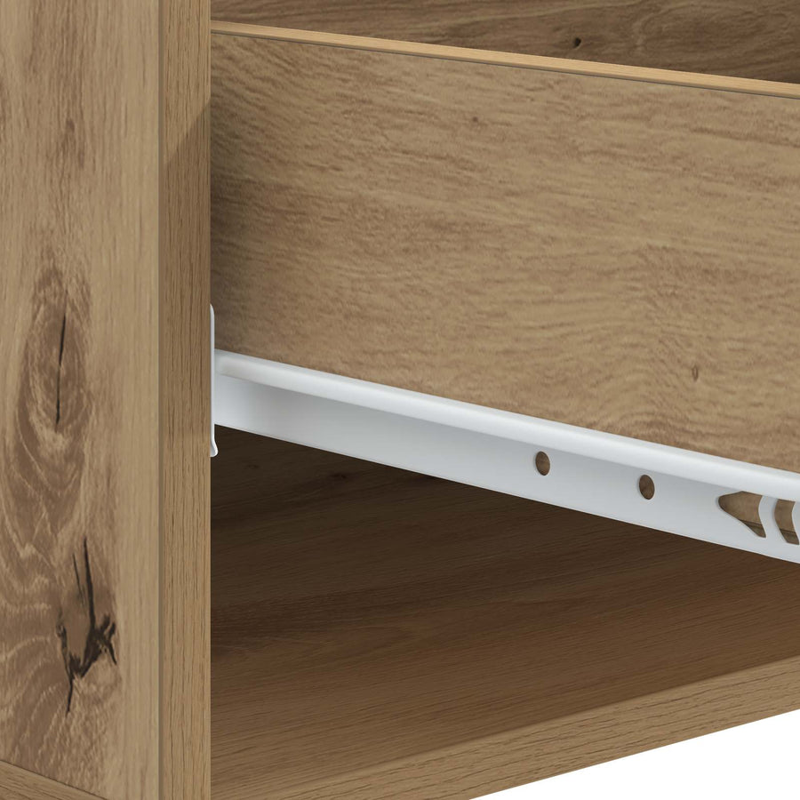 Salontafel Artisanaal eiken 49 x 50 x 42 cm Bewerkt hout