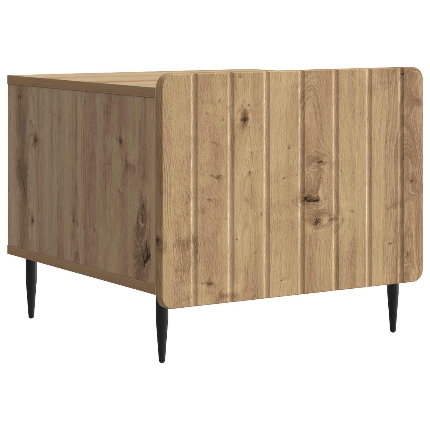 Salontafel Artisanaal eiken 49 x 50 x 42 cm Bewerkt hout