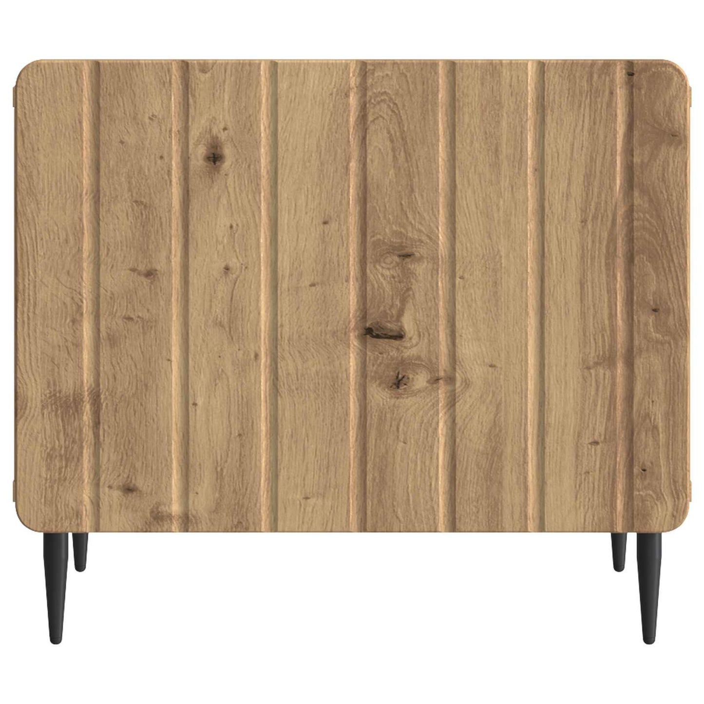 Salontafel Artisanaal eiken 49 x 50 x 42 cm Bewerkt hout