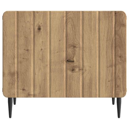 Salontafel Artisanaal eiken 49 x 50 x 42 cm Bewerkt hout
