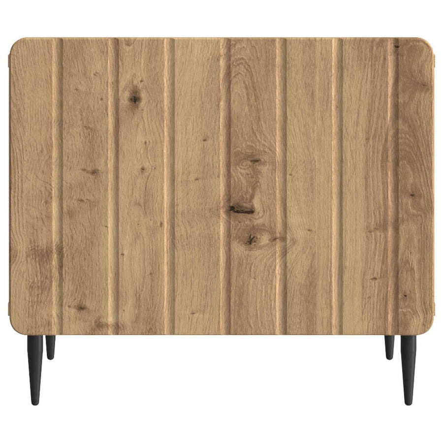 Salontafel Artisanaal eiken 49 x 50 x 42 cm Bewerkt hout