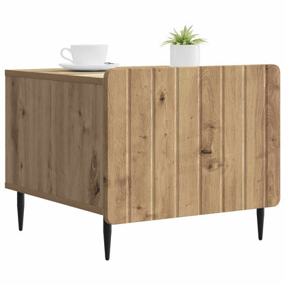 Salontafel Artisanaal eiken 49 x 50 x 42 cm Bewerkt hout