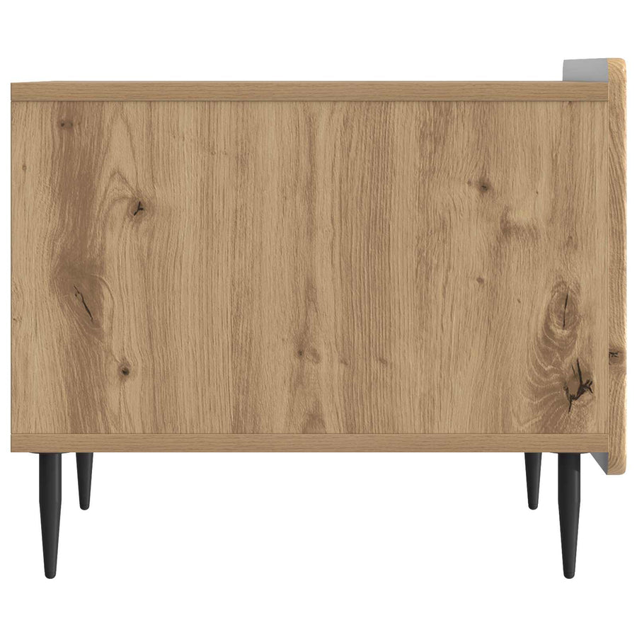 Salontafel Artisanaal eiken 49 x 50 x 42 cm Bewerkt hout