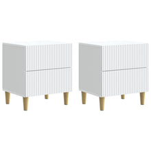 Nachtkastje met lade 2 pcs Wit 43 x 34,5 x 48 cm Bewerkt hout