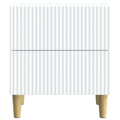 Nachtkastje met lade 2 pcs Wit 43 x 34,5 x 48 cm Bewerkt hout
