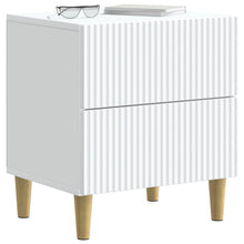 Nachtkastje met lade 2 pcs Wit 43 x 34,5 x 48 cm Bewerkt hout