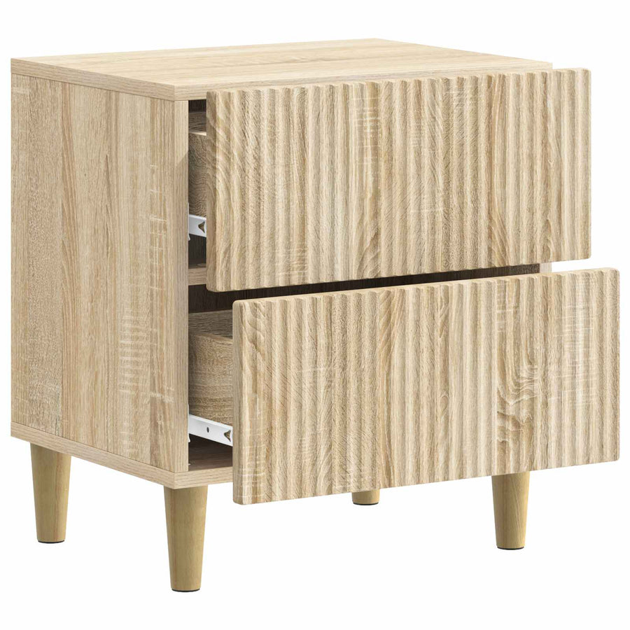 Nachtkastje Sonoma Eiken 43 x 34,5 x 48 cm Bewerkt hout