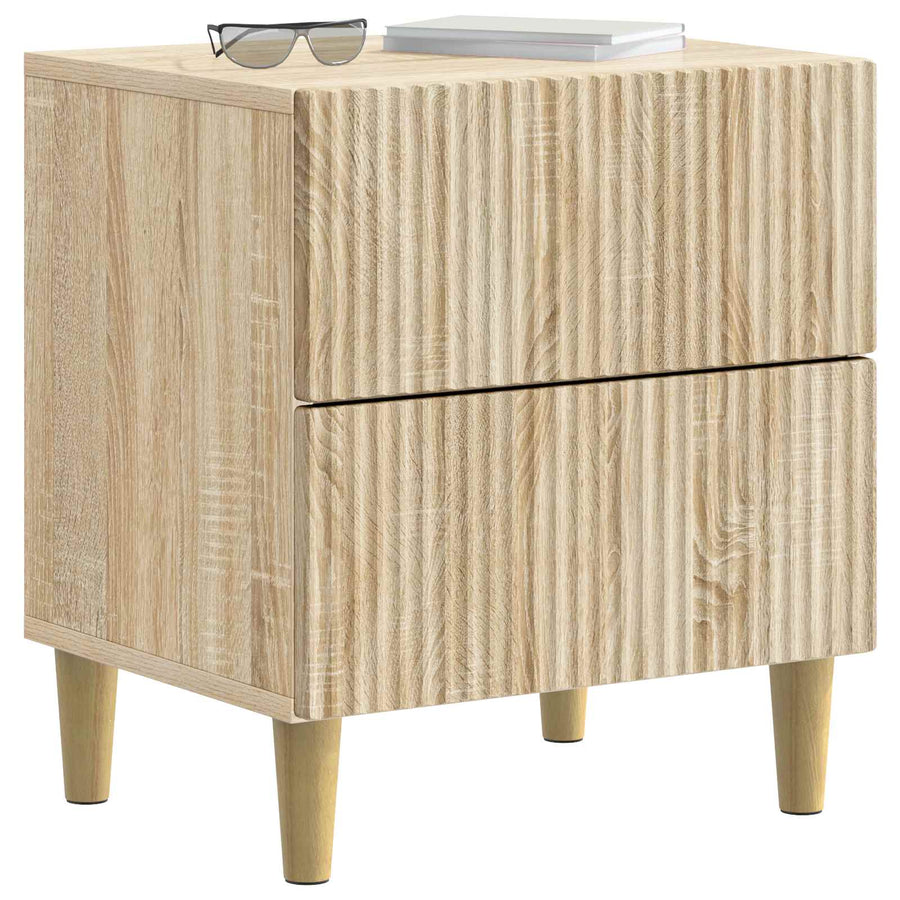 Nachtkastje Sonoma Eiken 43 x 34,5 x 48 cm Bewerkt hout