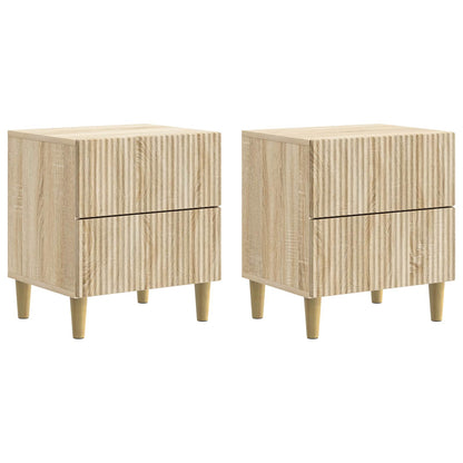 Nachtkastje 2 pcs Sonoma Eiken 43 x 34,5 x 48 cm Bewerkt hout