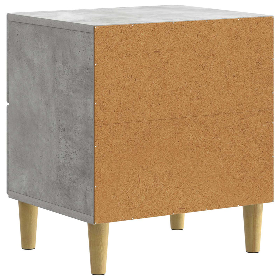 Nachtkastje 2 pcs Betongrijs 43 x 34,5 x 48 cm Bewerkt hout