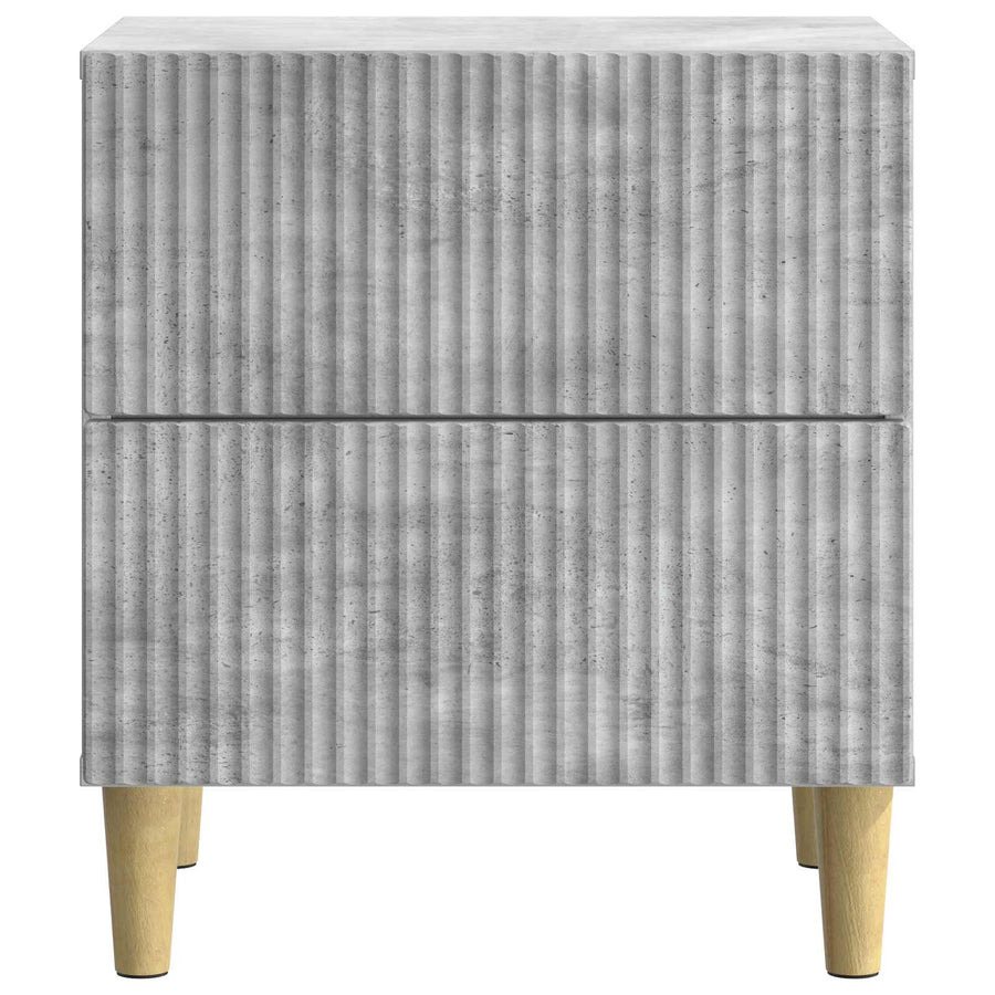 Nachtkastje 2 pcs Betongrijs 43 x 34,5 x 48 cm Bewerkt hout