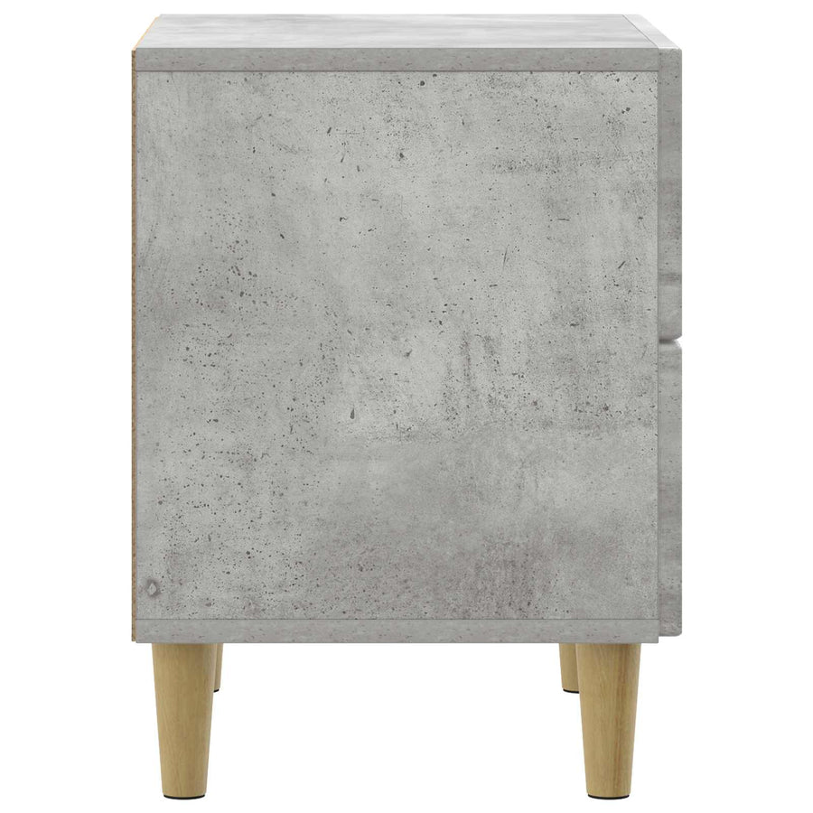 Nachtkastje 2 pcs Betongrijs 43 x 34,5 x 48 cm Bewerkt hout