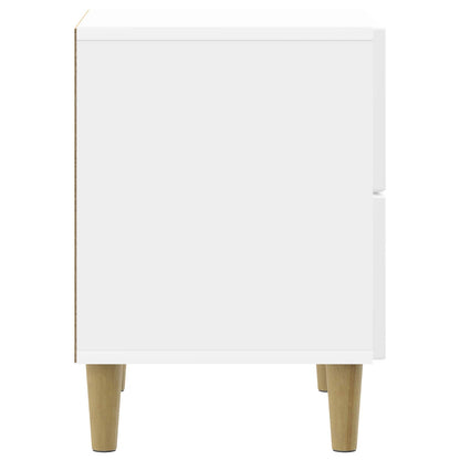 Nachtkastje 2 pcs Hoogglans Wit 43 x 34,5 x 48 cm Bewerkt hout