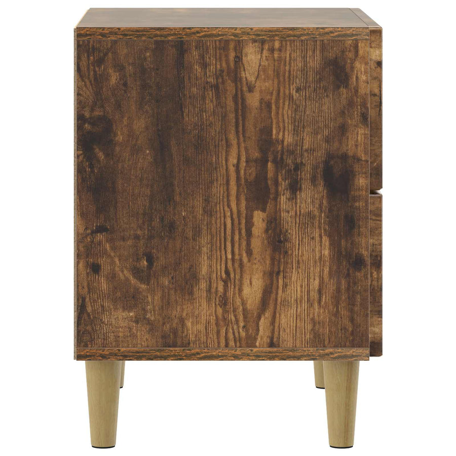 Nachtkastje Gerookt eiken 43 x 34,5 x 48 cm Bewerkt hout