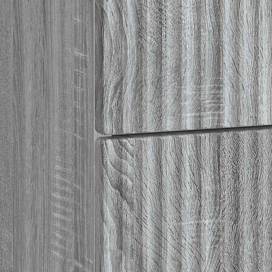 Nachtkastje Grijs sonoma 43 x 34,5 x 48 cm Bewerkt hout