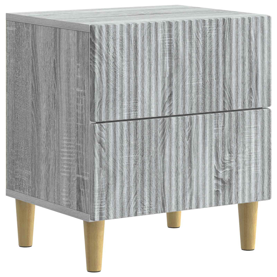 Nachtkastje Grijs sonoma 43 x 34,5 x 48 cm Bewerkt hout