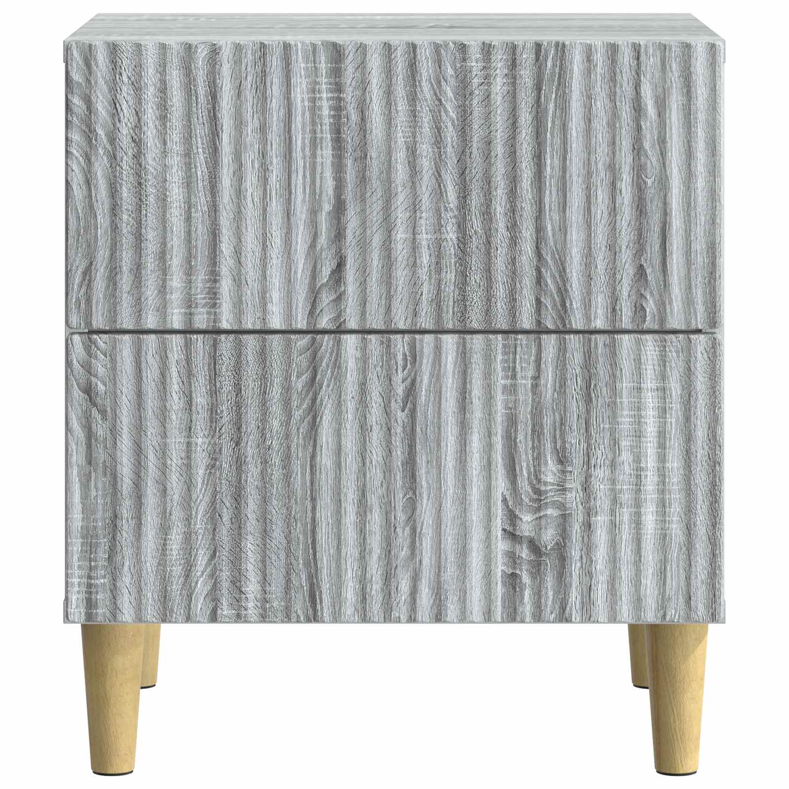 Nachtkastje Grijs sonoma 43 x 34,5 x 48 cm Bewerkt hout