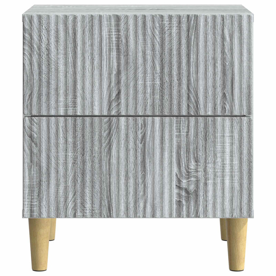 Nachtkastje Grijs sonoma 43 x 34,5 x 48 cm Bewerkt hout
