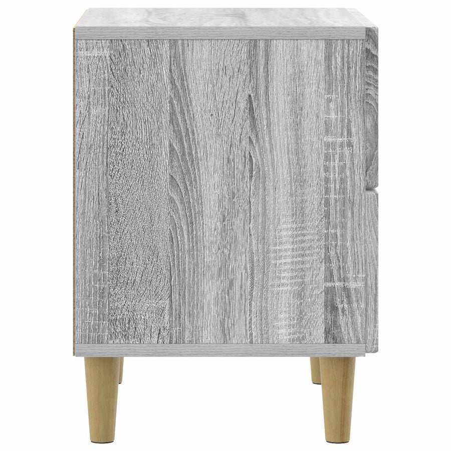 Nachtkastje Grijs sonoma 43 x 34,5 x 48 cm Bewerkt hout