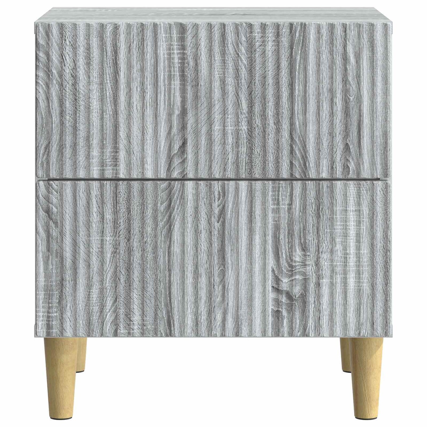Nachtkastje 2 pcs Grijs sonoma 43 x 34,5 x 48 cm Bewerkt hout