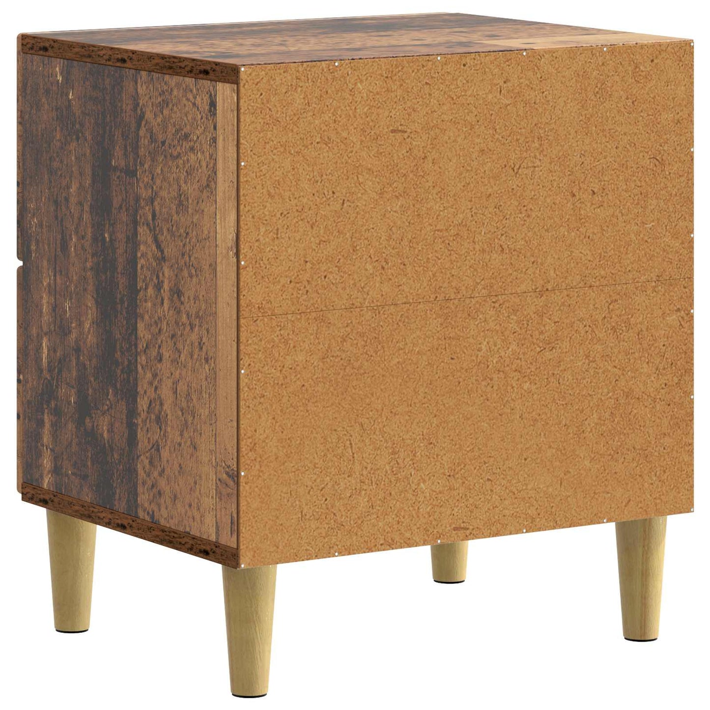 Nachtkastje met lade Oud hout 43 x 34,5 x 48 cm Bewerkt hout