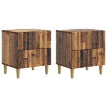 Nachtkastje 2 pcs Oud hout 43 x 34,5 x 48 cm Bewerkt hout