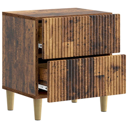 Nachtkastje 2 pcs Oud hout 43 x 34,5 x 48 cm Bewerkt hout