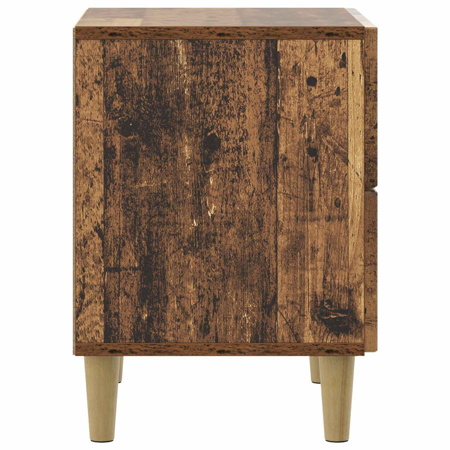 Nachtkastje 2 pcs Oud hout 43 x 34,5 x 48 cm Bewerkt hout