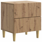 Nachtkastje bewerkt hout 43x34,5x48 cm