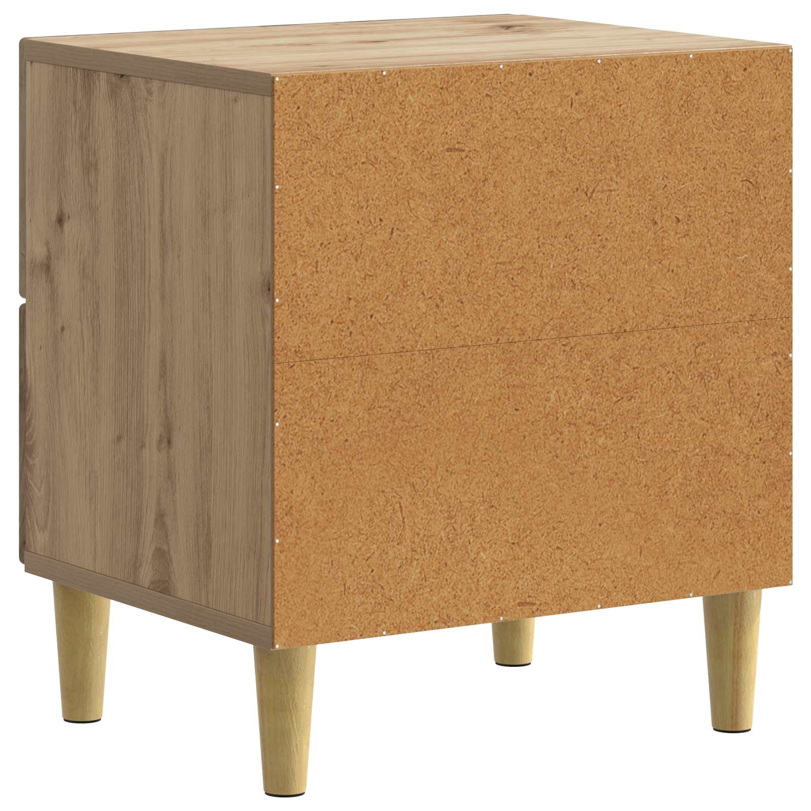 Nachtkastje Artisanaal eiken 43 x 34,5 x 48 cm Bewerkt hout