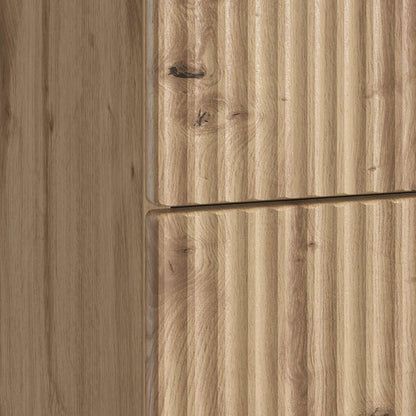Nachtkastje met lade 2 pcs Artisanaal eiken 43 x 34,5 x 48 cm