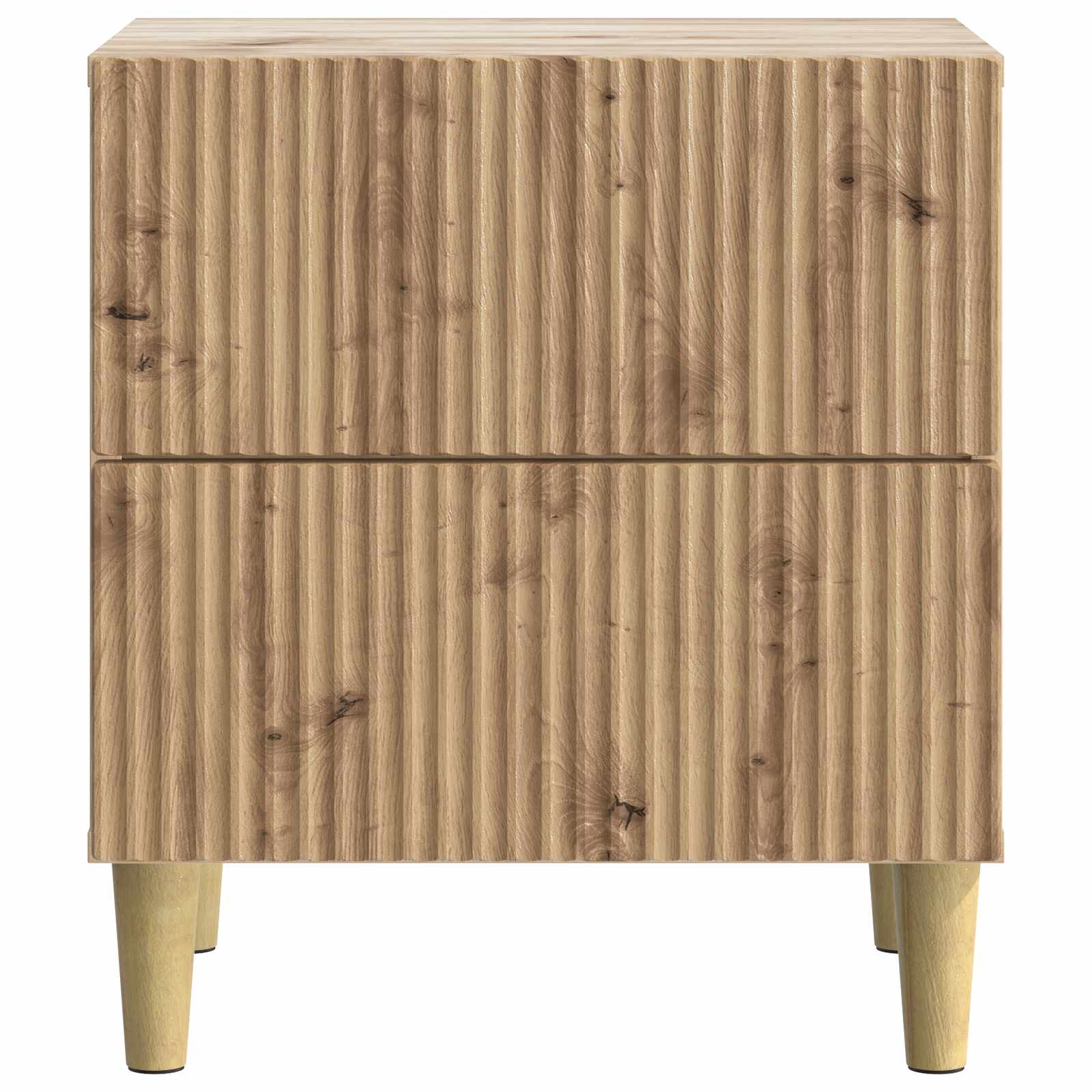 Nachtkastje met lade 2 pcs Artisanaal eiken 43 x 34,5 x 48 cm