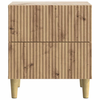 Nachtkastje met lade 2 pcs Artisanaal eiken 43 x 34,5 x 48 cm