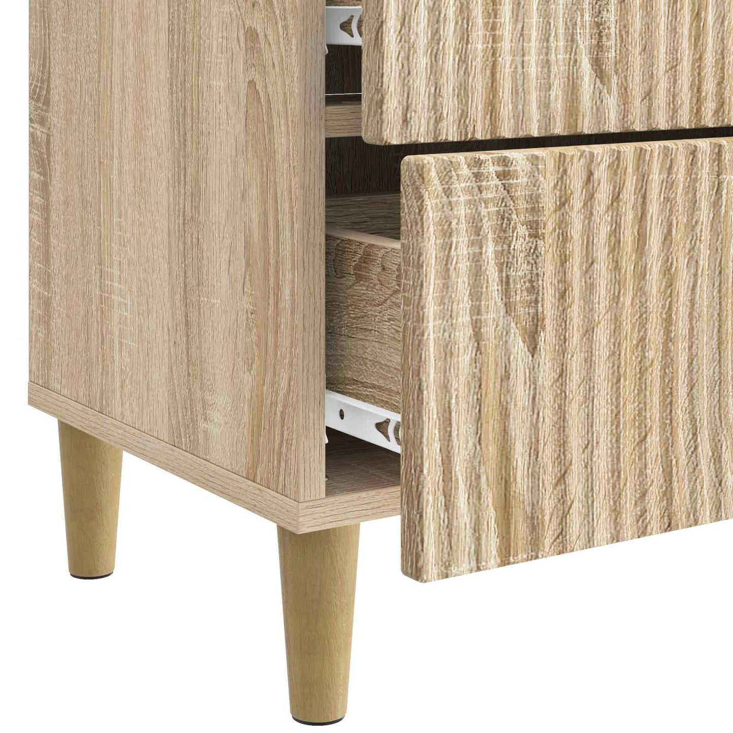 Nachtkastje Sonoma Eiken 62 x 34,5 x 48 cm Bewerkt hout