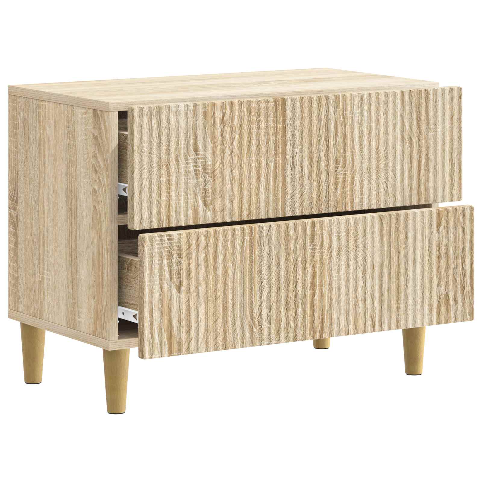 Nachtkastje Sonoma Eiken 62 x 34,5 x 48 cm Bewerkt hout