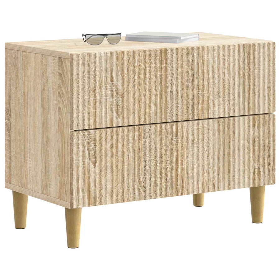Nachtkastje Sonoma Eiken 62 x 34,5 x 48 cm Bewerkt hout