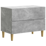 Nachtkastje 62x34,5x48 cm betongrijs bewerkt hout