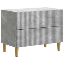 Nachtkastje met lade Betongrijs 62 x 34,5 x 48 cm Bewerkt hout