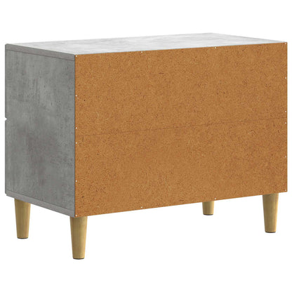 Nachtkastje met lade Betongrijs 62 x 34,5 x 48 cm Bewerkt hout