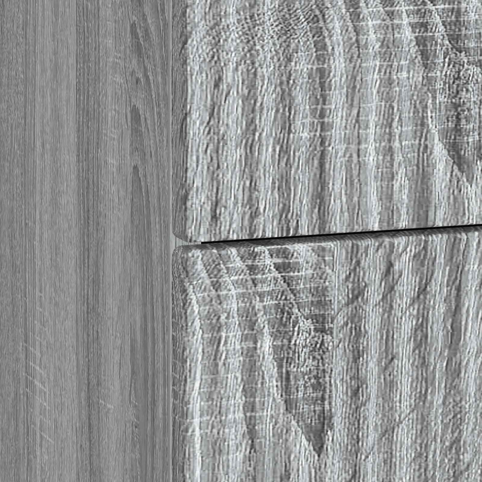 Nachtkastje Grijs sonoma 62 x 34,5 x 48 cm Bewerkt hout