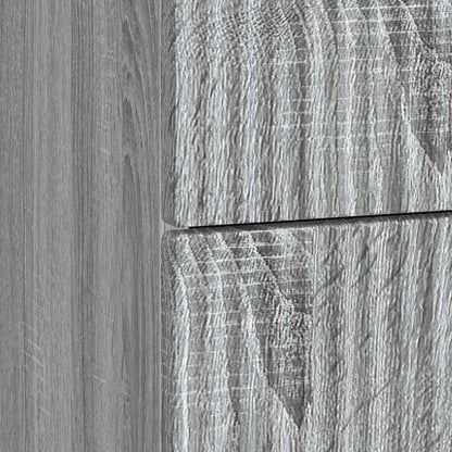 Nachtkastje Grijs sonoma 62 x 34,5 x 48 cm Bewerkt hout