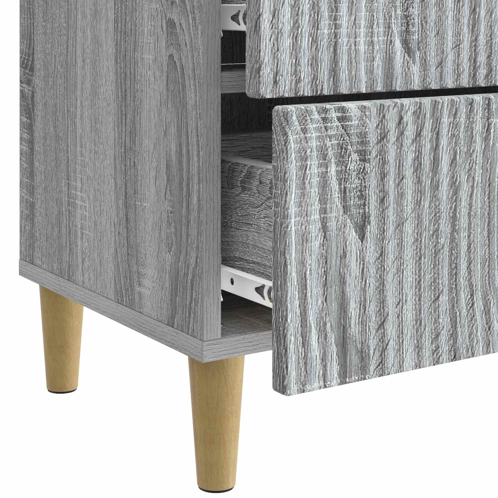 Nachtkastje Grijs sonoma 62 x 34,5 x 48 cm Bewerkt hout